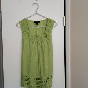 Eyelet sleeveless top